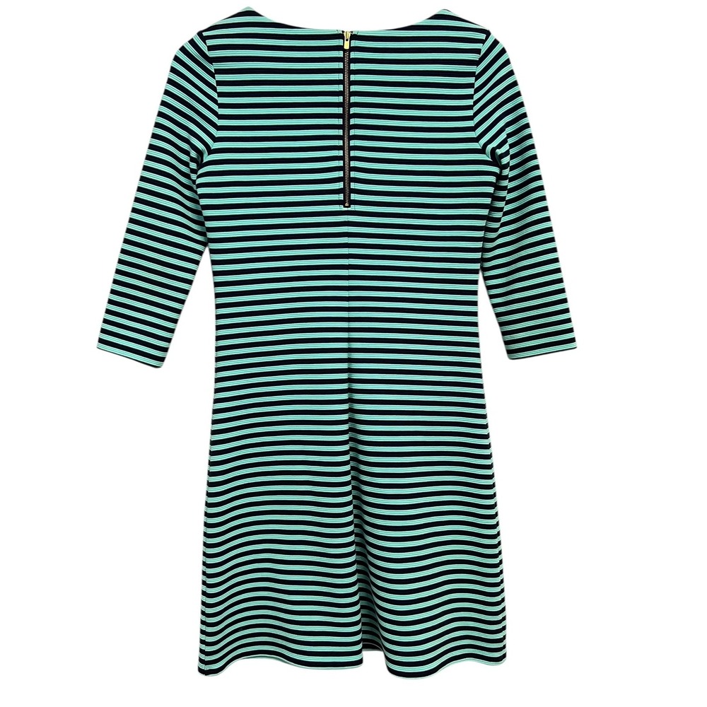 Lilly Pulitzer Mint Green and Black Striped Long Sleeve Dress - Picture 12 of 12